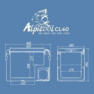 Холодильник автомобильный Alpicool, 40 л