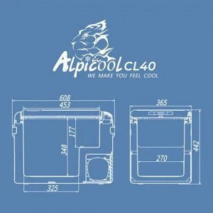 Автомобильный холодильник Alpicool, 40 л