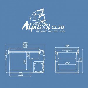 Холодильник автомобильный Alpicool, 30 л