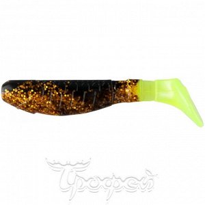 Виброхвост Chubby 3,55"/9 см Black Sparkles LT 5шт. (HS-4/1-033) Helios