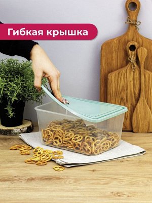 IDEA / Емкость для продуктов прямоугольная 0,4л Фисташковый