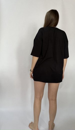 Футболка женская овер сайз, стильная, модная футболка