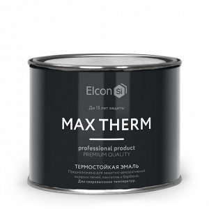 Elcon, Эмаль термостойкая Max Therm 600 градусов антрацит 0.4 кг, Элкон
