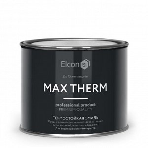 Elcon, Эмаль термостойкая Max Therm 600 градусов антрацит 0.4 кг, Элкон