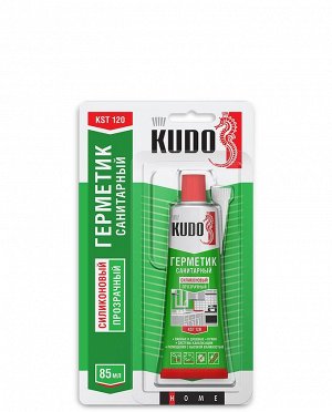 Kudo, Герметик силиконовый санитарный прозрачный 85мл, Кудо