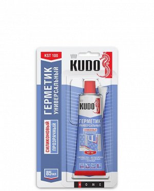 Kudo, Герметик силиконовый универсальный прозрачный 85мл, Кудо