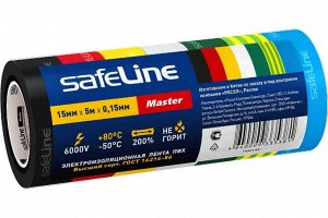 SAFELINE, Лента изоляционная Master 15мм 5м комплект 7 цветов