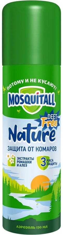 Mosquitall, Аэрозоль Nature от комаров 150 мл, Москитол