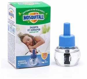 Mosquitall, Жидкость Нежная защита для детей 30 ночей от комаров 30 мл, Москитол