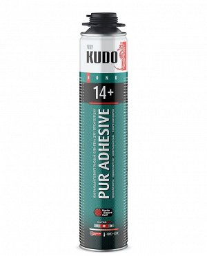 Kudo, Монтажный полиуретановый клей-пена для теплоизоляции PUR ADHESIVE PROFF 14+, Кудо