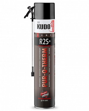 Kudo, Теплоизоляция PUR-O-THERM R25+ напыляемая бесшовная шумо- и теплоизоляция высокой плотности 1000 мл, Кудо