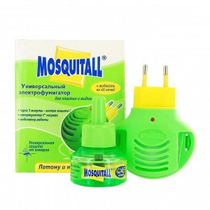 Прибор с диодом+жидкость 45 ночей Универсальная защита от комаров