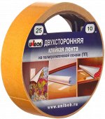 Unibob, Лента клейкая двусторонняя на полипропиленовой основе 25мм х 10м, Унибоб