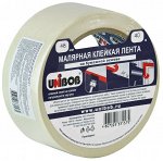 Unibob, Лента клейкая малярная 48мм х 40м белый, Унибоб
