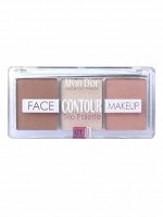 ALVIN D&#039;OR FC-12 Палетка для лица 3 в 1 контуринг+хайлайтер+румяна TRIO PALETTE 9,6г. (тон 01 light)