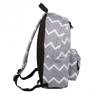 Рюкзак BRAUBERG универсальный, сити-формат, серый, Шум, 23 л