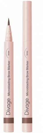Диваж Маркер для бровей с эффектом микроблендинг 02 Диваж Microblading Brow Marker 02, Divage( акция 1 по 29 июня)
