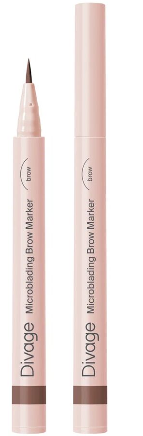 Диваж Маркер для бровей с эффектом микроблендинг 02 Диваж Microblading Brow Marker 02, Divage( акция 1 по 29 июня)