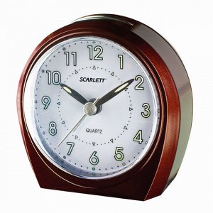 Часы-будильник SCARLETT SC-840, электронный сигнал, пластик,