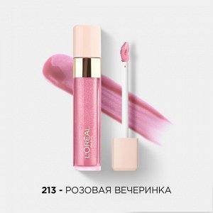 Лореаль Париж, Блеск для губ Мега Блеск Безупречный кремовый оттенок 213 Розовая вечеринка 8 мл Париж, Loreal Paris