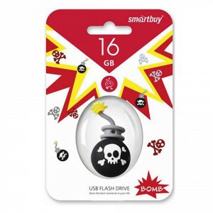 Флэш-диск сувенирный 16GB SMARTBUY Wild Бомба USB 2.0, SB16G