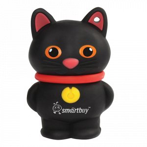 Флэш-диск сувенирный 16GB SMARTBUY Wild Котенок USB 2.0, чер