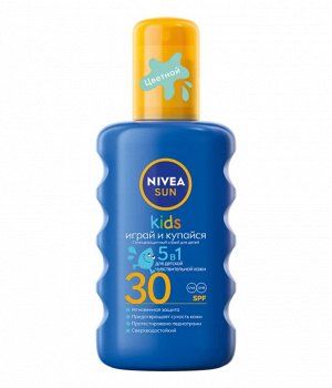 Nivea Sun Детский солнцезащитный спрей "играй и купайся" spf 30