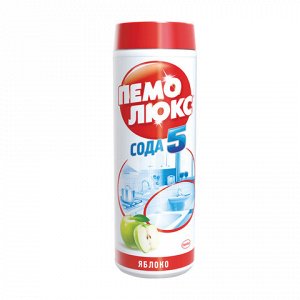 Чистящее средство 480г ПЕМОЛЮКС Сода-5, "Яблоко", порошок, ш