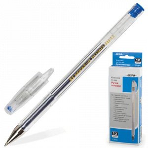 Ручка гелевая BEIFA (Бэйфа), корпус прозрачный, узел 0,7мм,