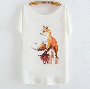 Стильная футболка пастельных тонов Foxy