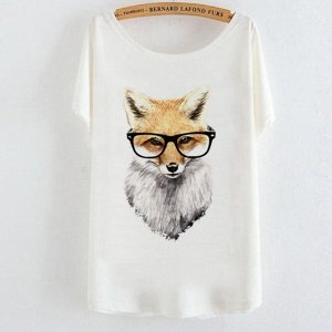 Стильная футболка пастельных тонов Foxy