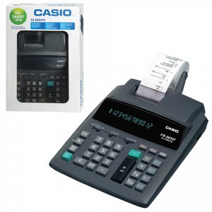 Калькулятор CASIO печатающий FR-2650T-GYB, 12разр., от сети,