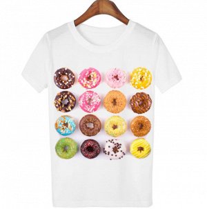 Стильная футболка "Пончики"