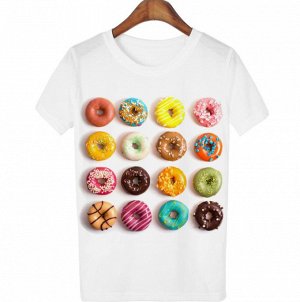 Стильная футболка "Пончики"