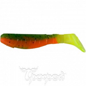 Виброхвост Chubby 3,55"/9 см Pepper Green & Orange LT 5шт. (HS-4-032) Helios