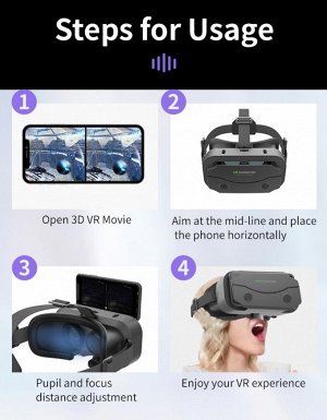 VR очки виртуальной реальности Shinecon SC-G13