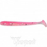 Виброхвост Helios Liny Catcher 2,35&quot;/6 см Silver Sparkles &amp; Pink 12шт. (HS-5-035)