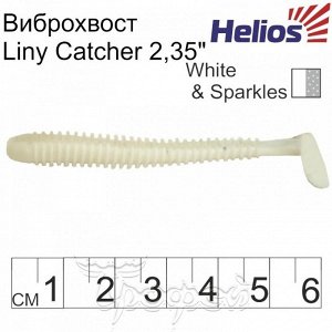 Виброхвост Liny Catcher 2,35"/6 см White & Sparkes 12шт. (HS-5-002) Helios