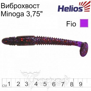 Виброхвост Minoga 3,75"/9.5 см Fio 5шт. (HS-17-012) Helios