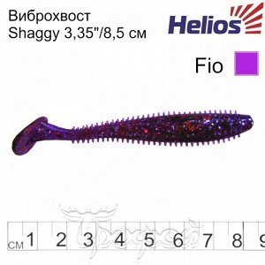 Виброхвост Shaggy 3,35"/8,5 см Fio 5шт. (HS-16-012) Helios