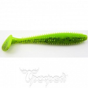 Виброхвост Shaggy 5,12"/13 см Pepper Lime 5шт. (HS-18-009) Helios