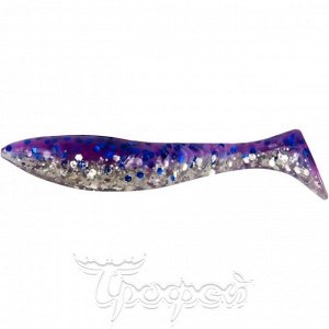 Виброхвост Slash 2,64"/6,7 см Silver Sparkles & Fio 10шт. (HS-19-036) Helios