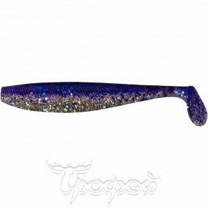 Виброхвост Trofey 5.5"/14см Silver Sparkles & Fio 4шт. (HS-25-036) Helios