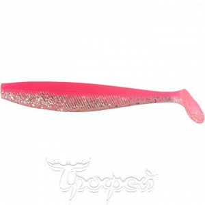 Виброхвост Trofey 5.5"/14см Silver Sparkles & Pink 4шт. (HS-25-035) Helios