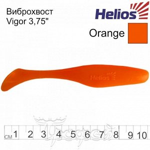 Виброхвост Vigor 3,75"/9.5 см Orange 7шт. (HS-6-024) Helios