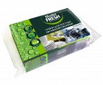 Master FRESH Губки для мытья посуды профилированные 2 шт black/(50)