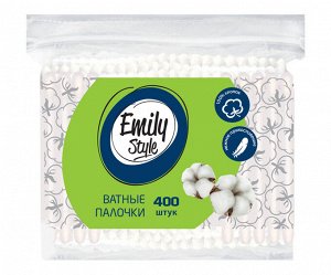 Emily Style ватные палочки пакет 400шт с зиплоком(К)