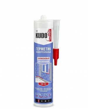 Kudo, Герметик силиконовый универсальный прозрачный 280мл, Кудо