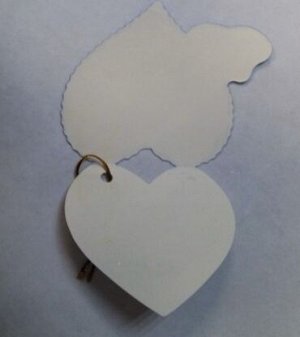 Мини-открытка в форме сердца