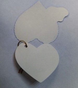 Мини-открытка в форме сердца